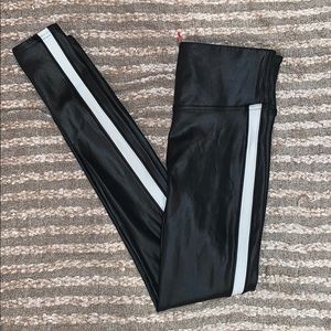 Worn Once - Spanx Faux Leather Side Stripe Legging